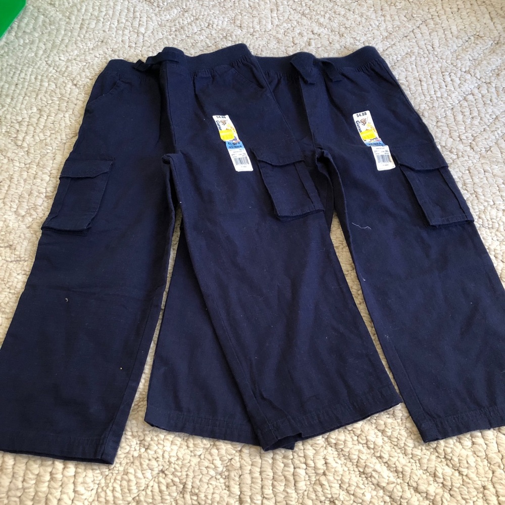 Navy blue khaki cargo pants nwt